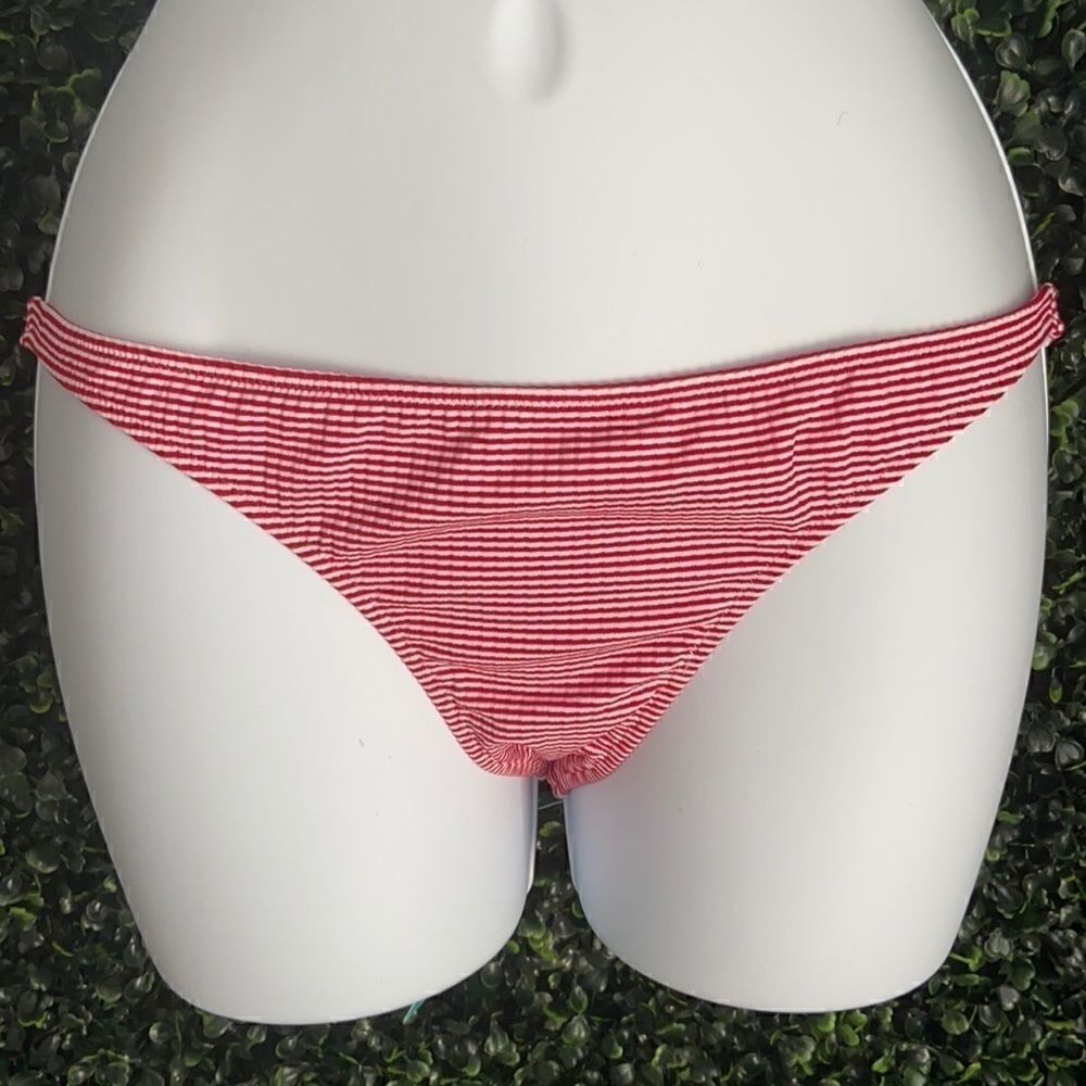 Melissa Odabash Gingham Red White Bikini Bottom 10